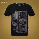 hommes philipp plein t shirt cotton dollar et skull